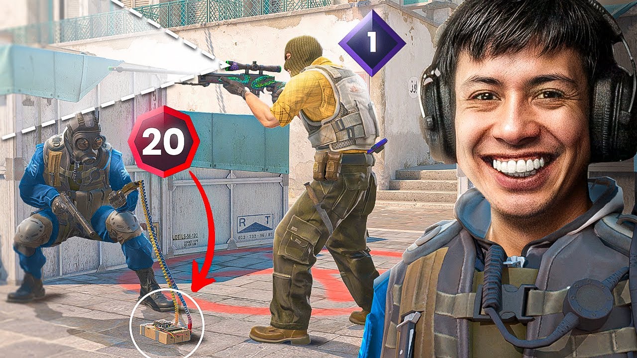 JOGUEI UMA PARTIDA de CS 2 CONTRA o NÍVEL MAIS BAIXO da GC! (muito engraçado)