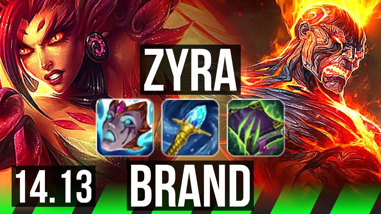 ZYRA vs BRAND (JGL) | Rank 2 Zyra, 8/3/8 | EUW Challenger | 14.13