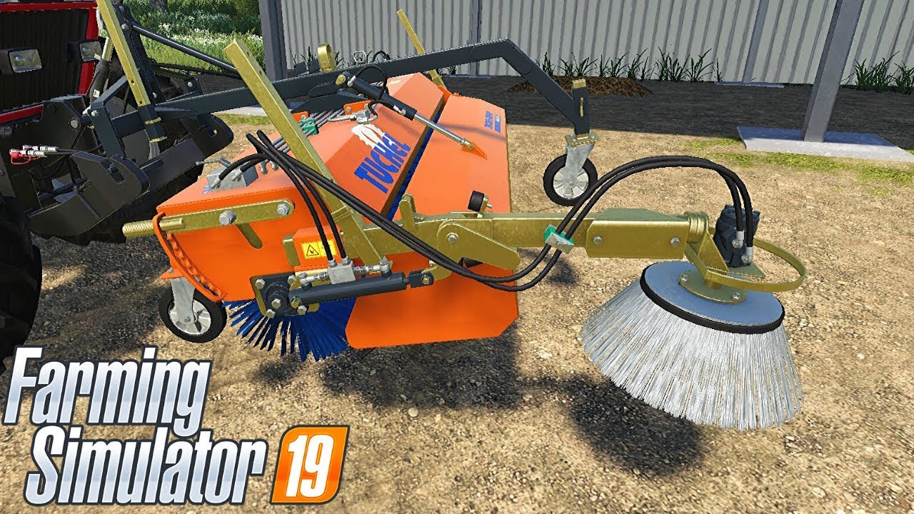 TUCHEL-SWEEP PLUS 590 (PC, PS4, XBOX ONE) - Farming Simulator 19 Mods #25 | Radex