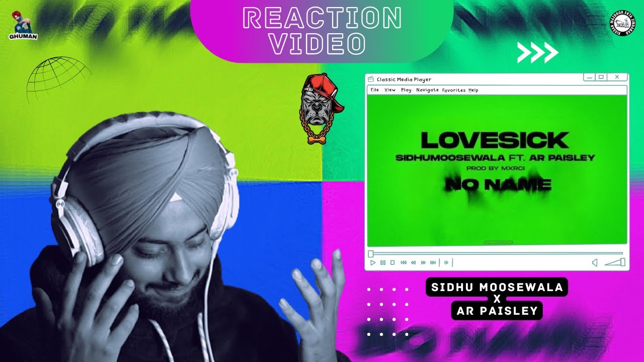 Reaction on LOVE SICK : Sidhu Moose Wala | AR Paisley | Mxrci