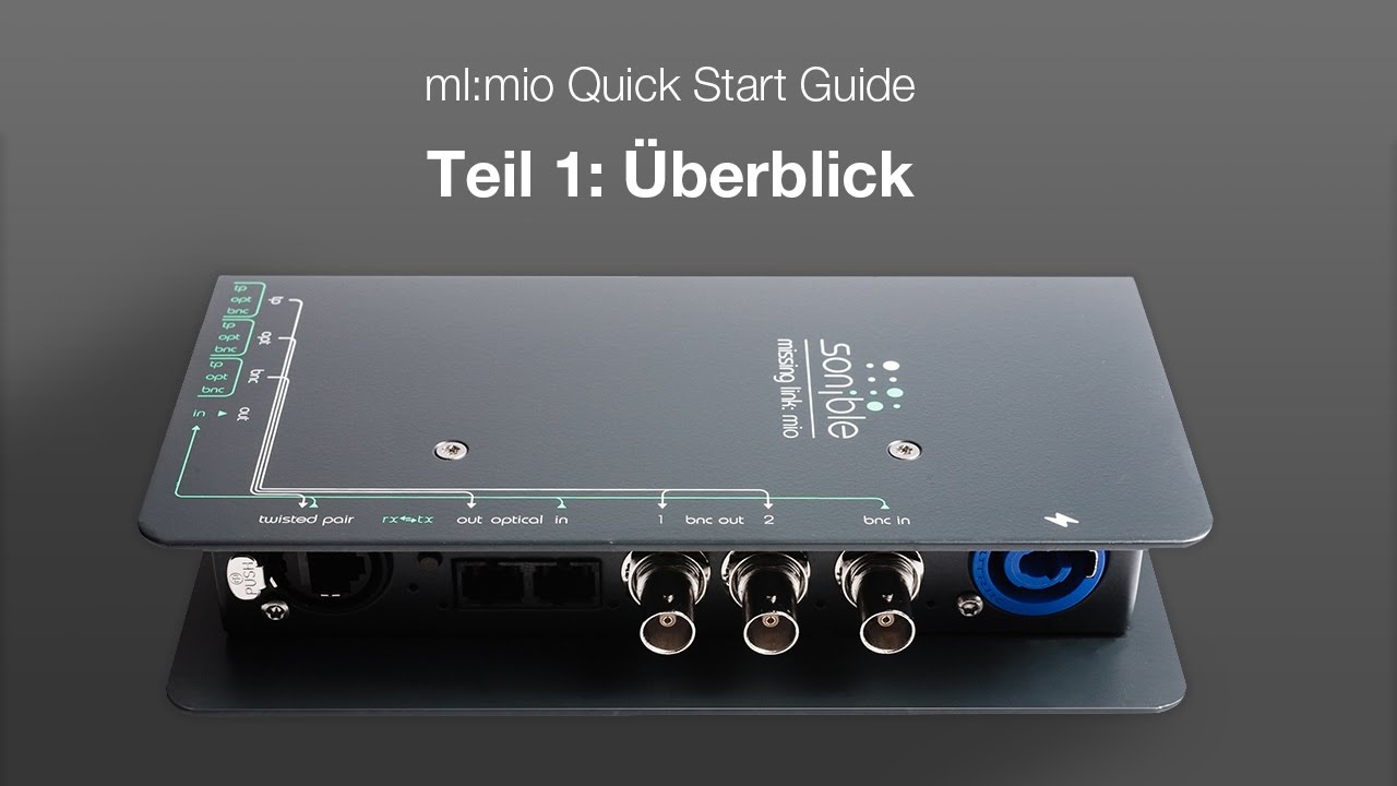 ml:mio quick start guide | Teil 1: &Uuml;berblick