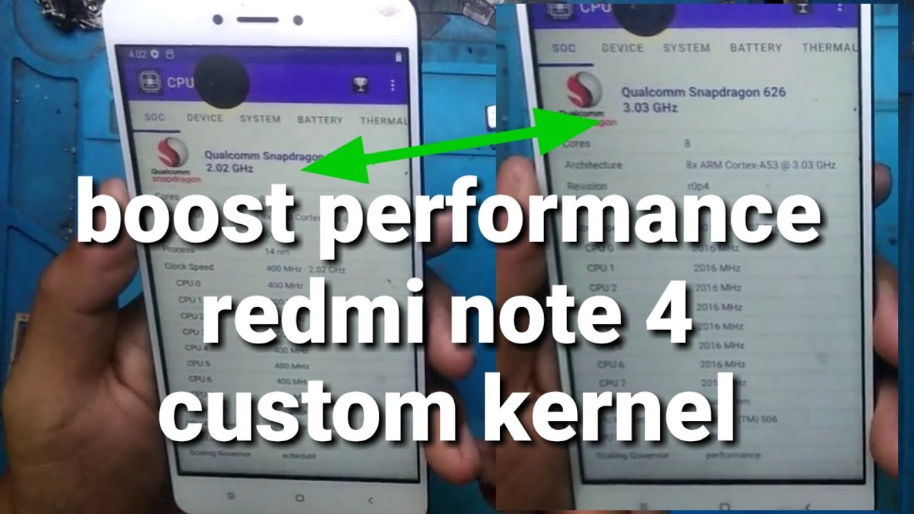 Overclock redmi note 4|| custom kernel redmi note 4||boost performance redmi note 4