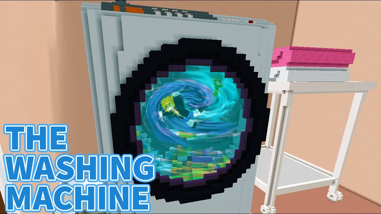 Trapped in a giant washing machine...in Minecraft