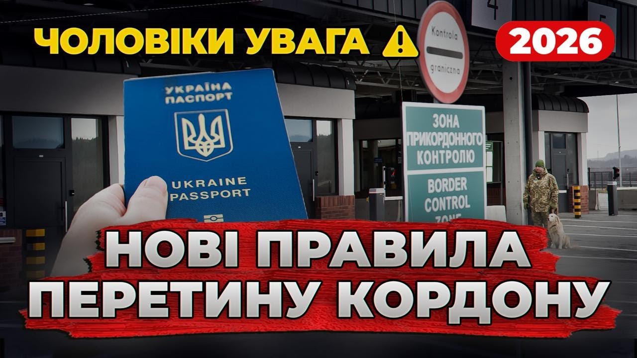 НОВІ ПРАВИЛА ПЕРЕТИНУ КОРДОНУ ДЛЯ ЧОЛОВІКІВ 2026