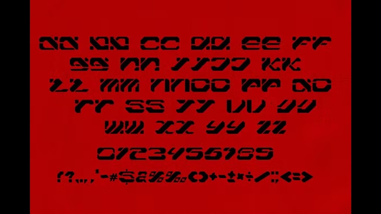 Trust Blood Typeface Y2k Tech Font | Retro Urban Revival: Modern Display Font for Designers