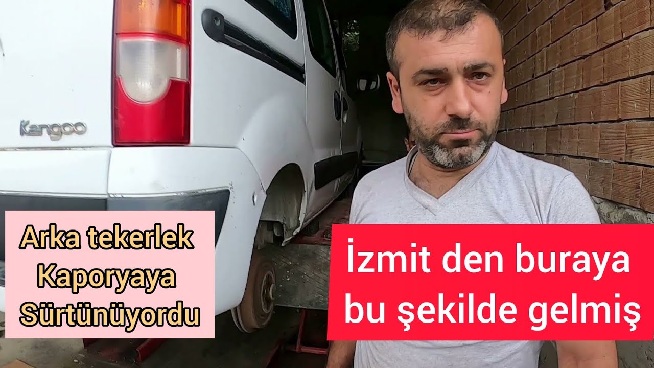 Renault Kangoo Arka Torsiyon Nasıl sökülür / İzmit den Samsun'a Tehlikeli Yolculuk