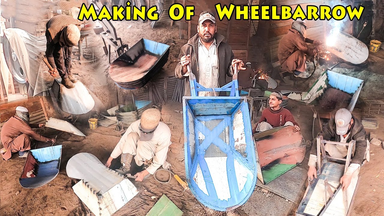 Easily Made Wheelbarrows at a Local Factory | Making of Wheelbarrow Trolley Process | Secret Skills