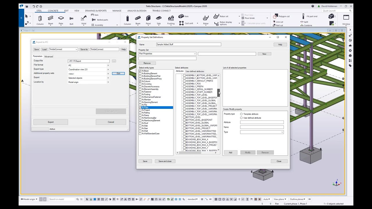 Additional Property Sets for Your IFC files