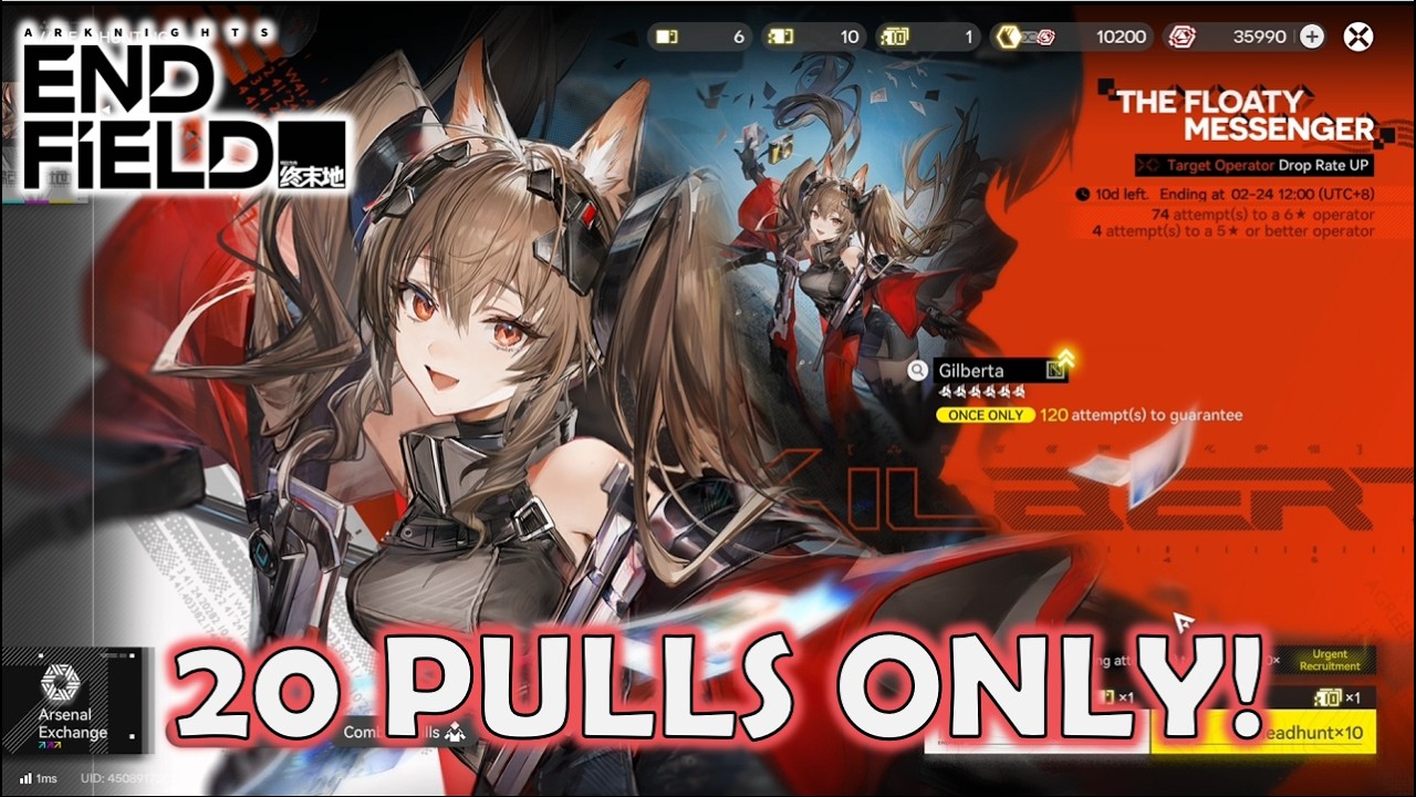 WE ONLY DOING 20 PULLS FOR GILBERTA! | Gilberta Preview & Gacha