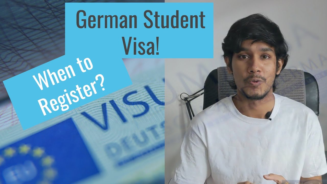 German Student Visa র জন্য Registration কখন করবো? JJCosta
