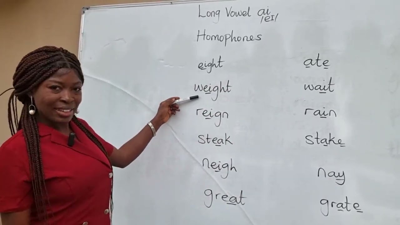 HOMOPHONES FOR THE LONG VOWEL  /eɪ/