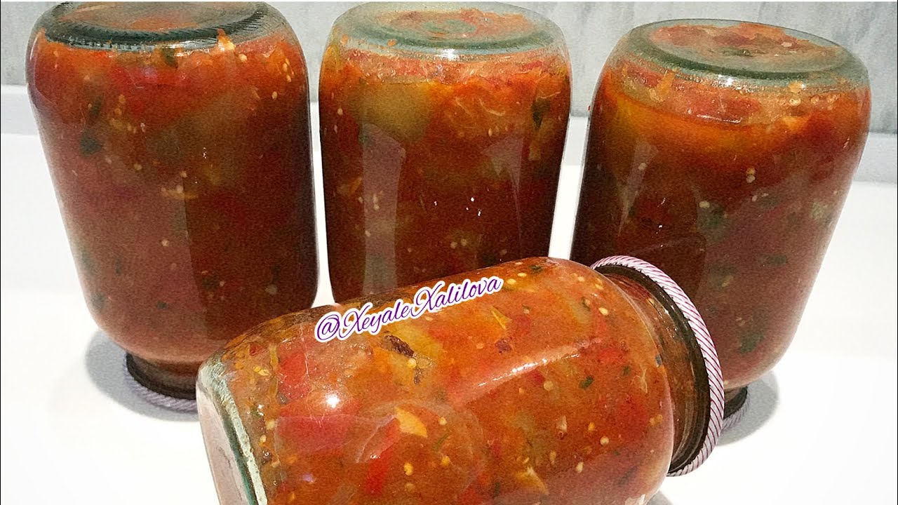QIŞ TƏDARÜKÜ ƏCƏB SANDAL,BADIMCANLI LEÇO.ЛЕЧО С БАКЛАЖАНОМ.KIŞLIK PATLICAN KONSERVE.EGGPLANT RESİPE.