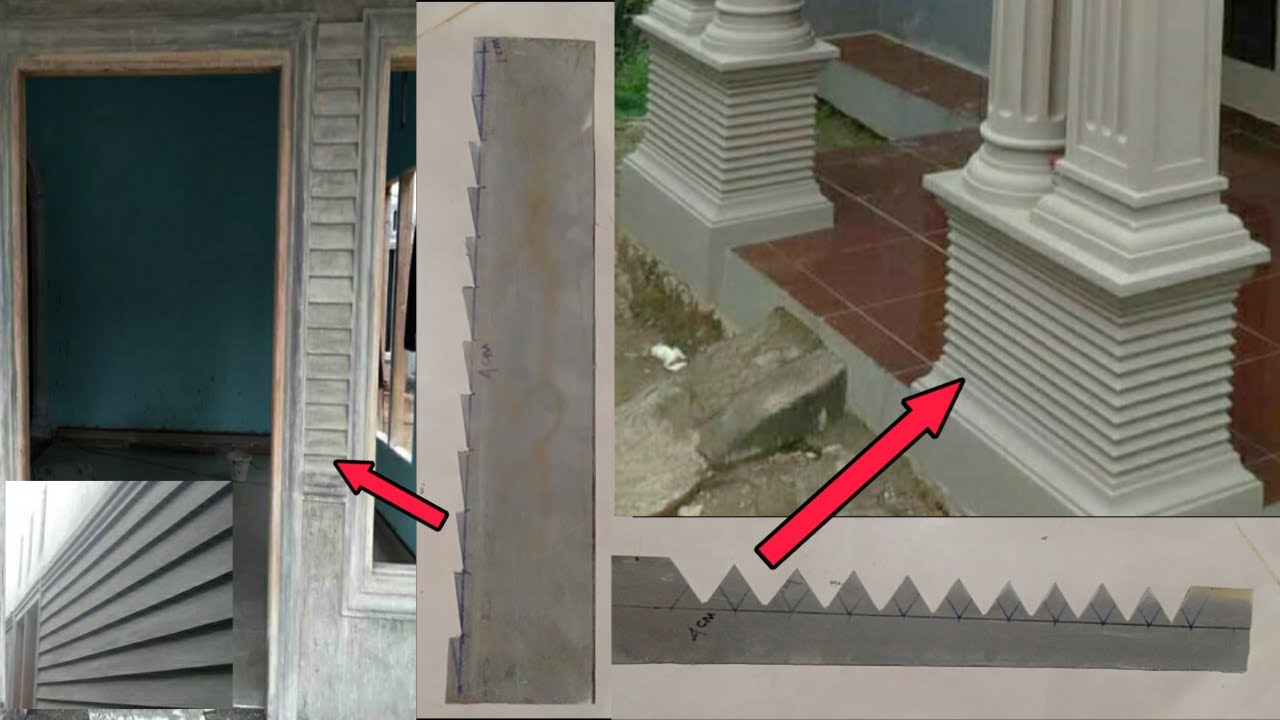 Cetakan mal profil MINIMALIS, papan susun