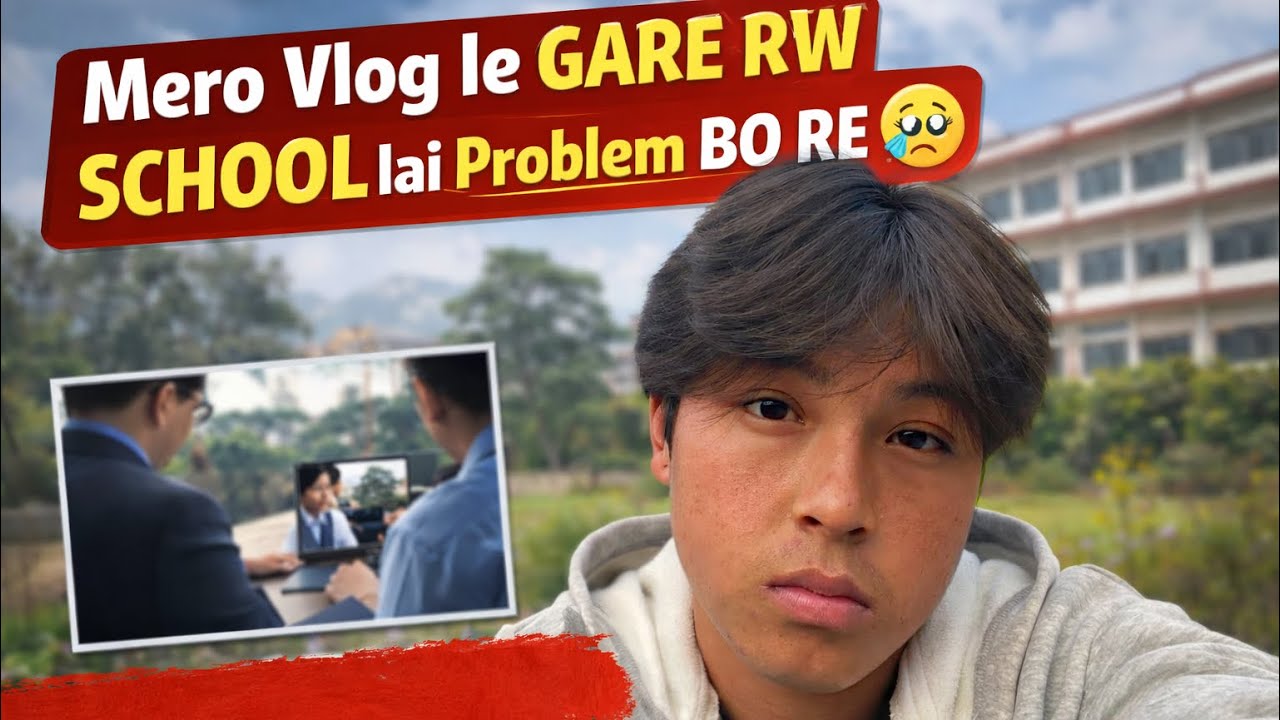 School ma mero vlog lea gare rw problem bayo re 🥹! Day 8 vlog so sad 😞 