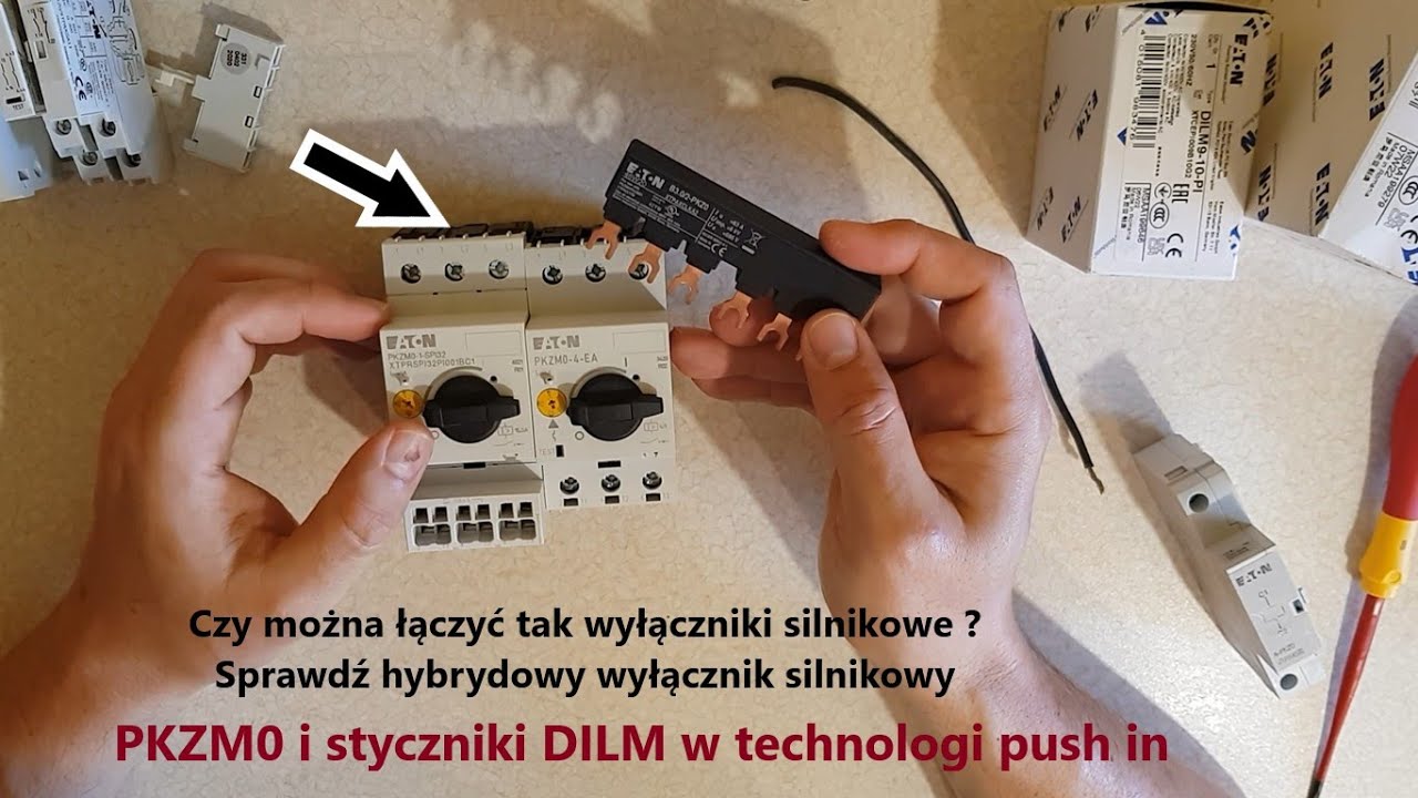 Wyłączniki silnikowe EATON PKZM0 i styczniki DILM z zaciskami PUSH-IN