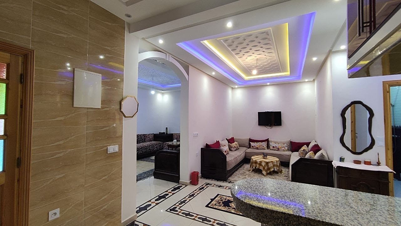 شقة مفروشة للكراء الشهري📍تجزئة كوثر مراكش🏠في RDC وقريبة لجامع الفنا وكليز 😍