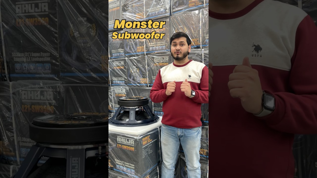21 Inch Ahuja Monster Subwoofer 🔥 #djguruji #ahuja #djspeaker