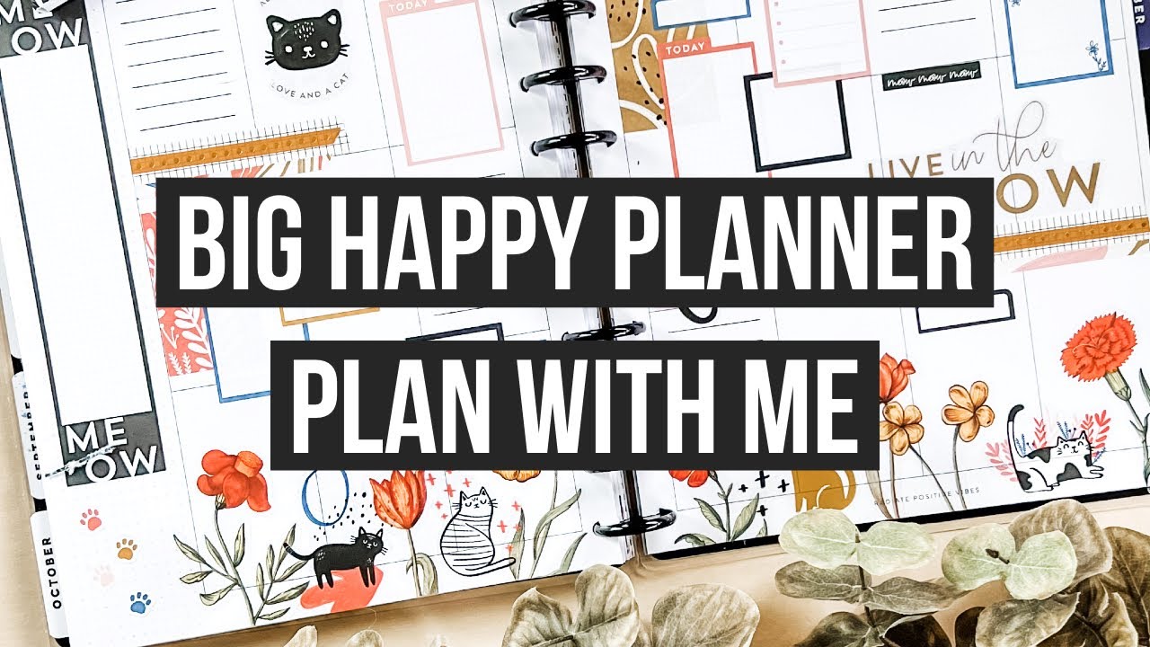 Plan With Me | Big Happy Planner | A Garden of Cats! | Modern Meow Sticker Book | November 15, 2021