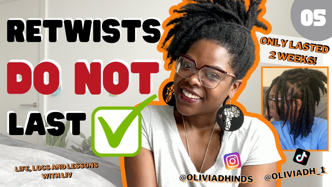 Retwists DISAPPEAR FAST! Unravelling Locs is Growth | Life, Locs and Lessons @oliviadhinds #LivzLocs