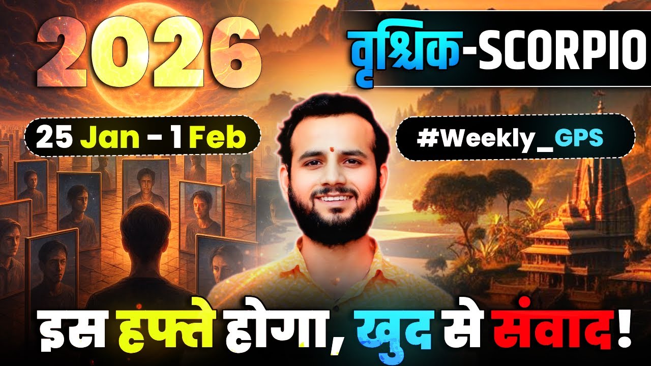 🦂वृश्चिक लग्न/राशि: भीतर का सच सामने आएगा 🌑25Jan-1Feb2026 #Scorpio🔮