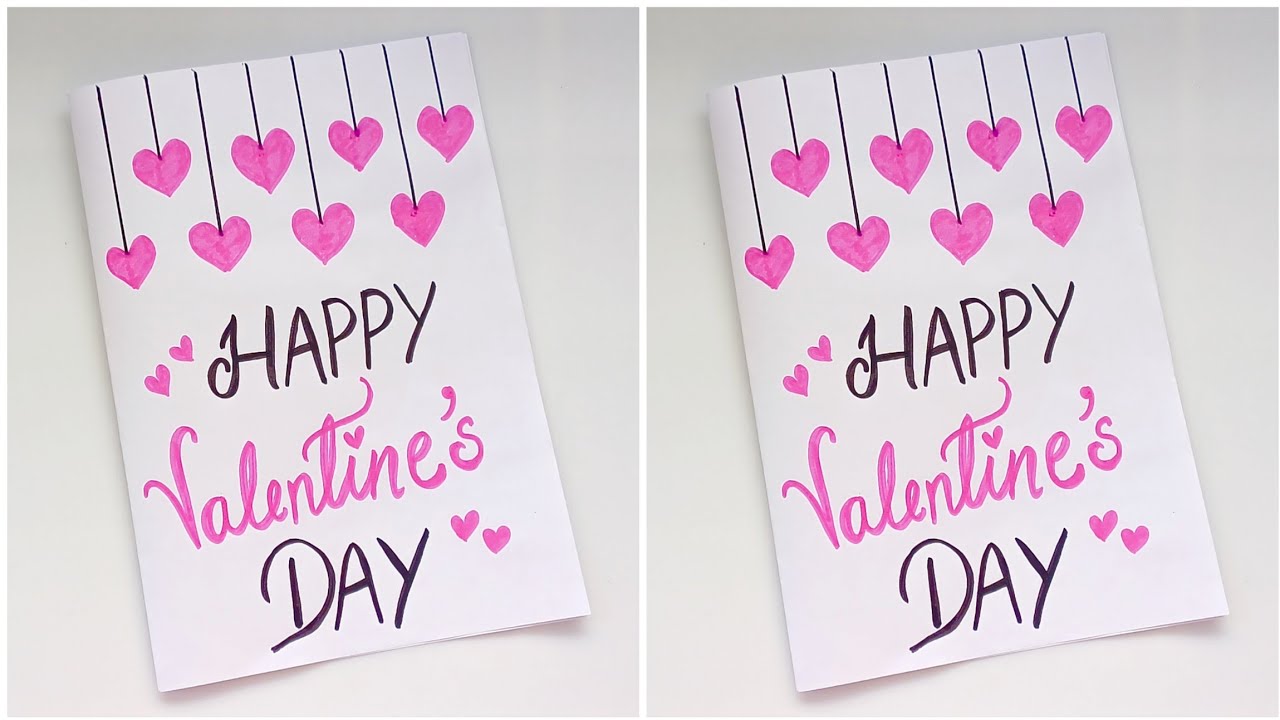 🥰 White Paper 🥰 Valentine's Day Special Card 2026 • how to make valentine day card • valentine day 