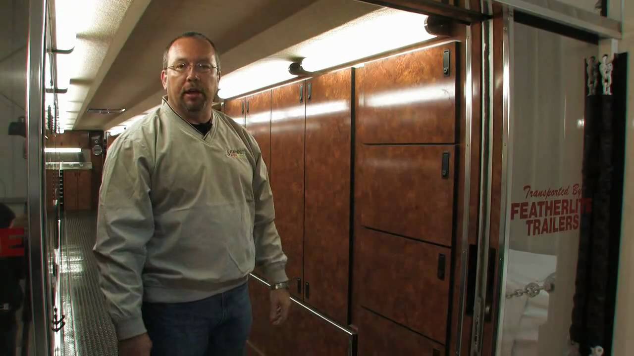 Take a Tour of a Featherlite Race Car Transporter  Pt1