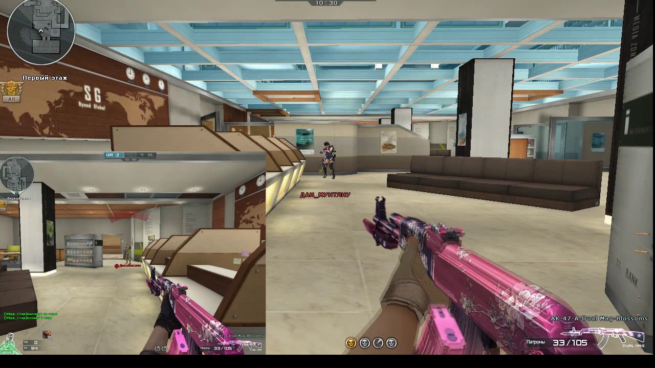 CrossFire Обзор AK47-Knife-Dual Mag Blossoms от игроков ДАН_МУНТЯНУ и Дикийскилл