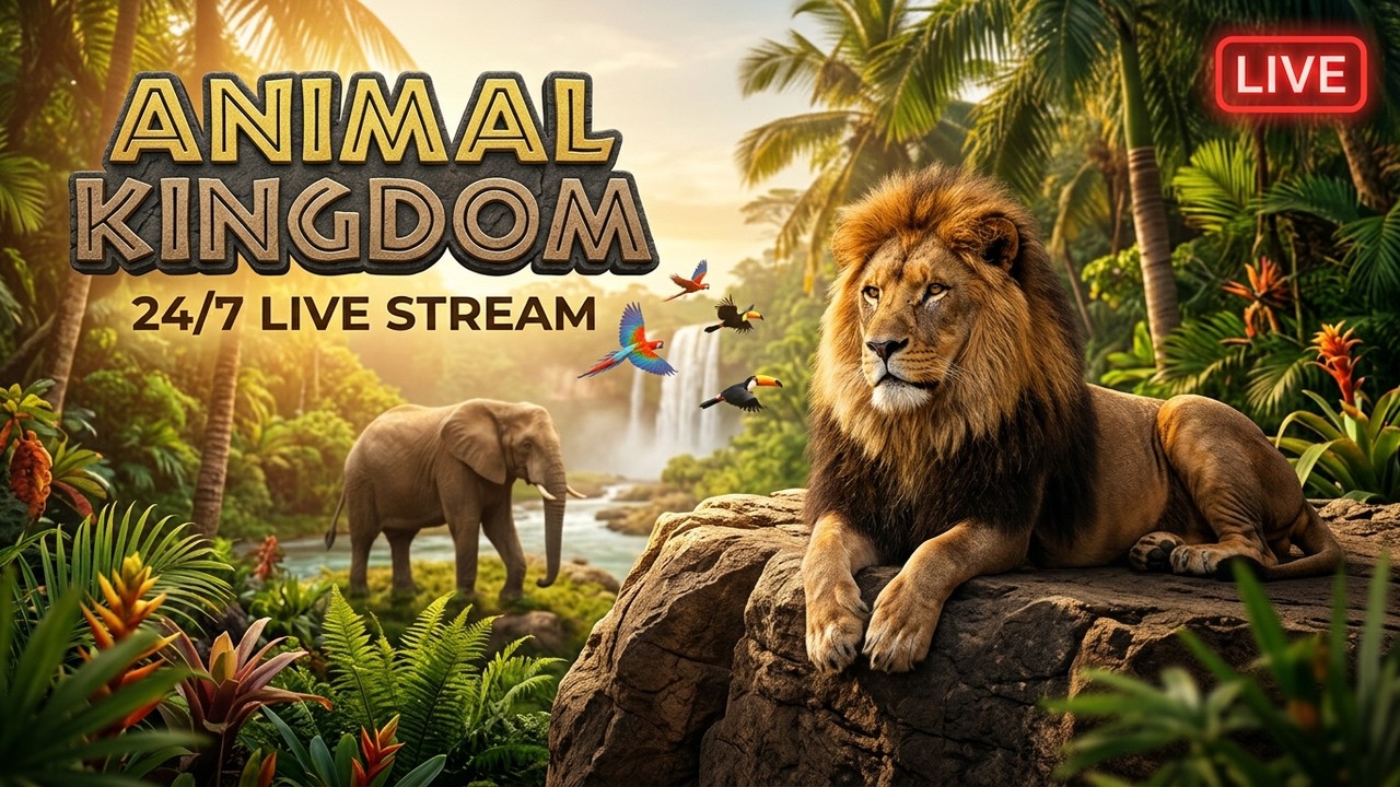 🔴 LIVE: Disney Animal Kingdom Ambience | Relaxing 24/7 Live Stream Walk
