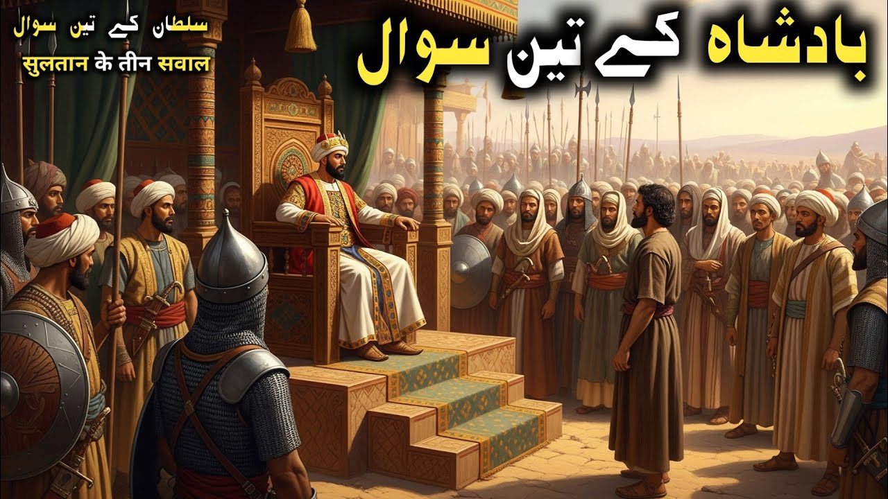 Sultan ka teen sawal ka qissa | गलत जवाब पे मौत | urdu hindi moral story 