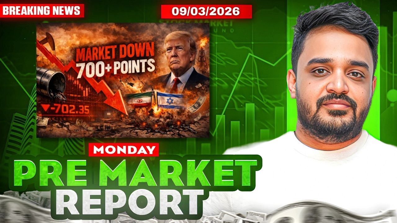 Pre Market Report and Analysis | Nifty & Sensex Pre Market Analysis | Pre Market Report 9 March 2026
