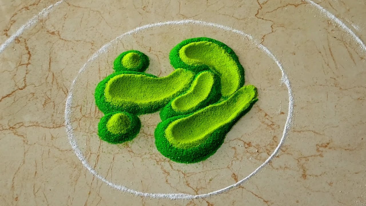 Ganesh Chaturthi Rangoli | Easy Ganesha Rangoli | Simpel Rangolis | Rangoli Colours | Top Rangolis