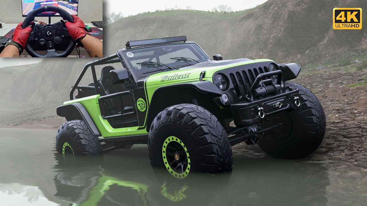 Jeep Trailcat - Forza Horizon 5 | Logitech G923 Steering Wheel [4K]