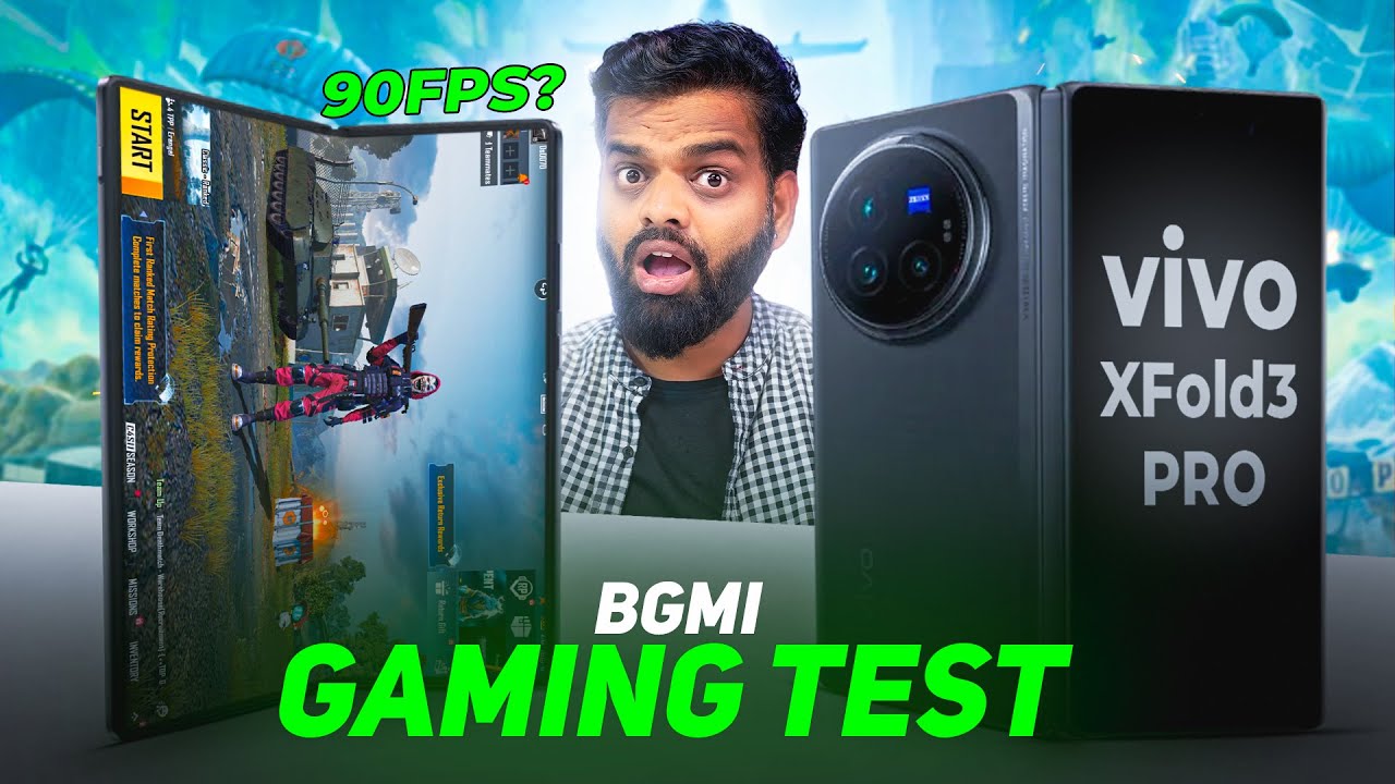 vivo X fold 3 Pro PUBG Review - 90 FPS !!🚀