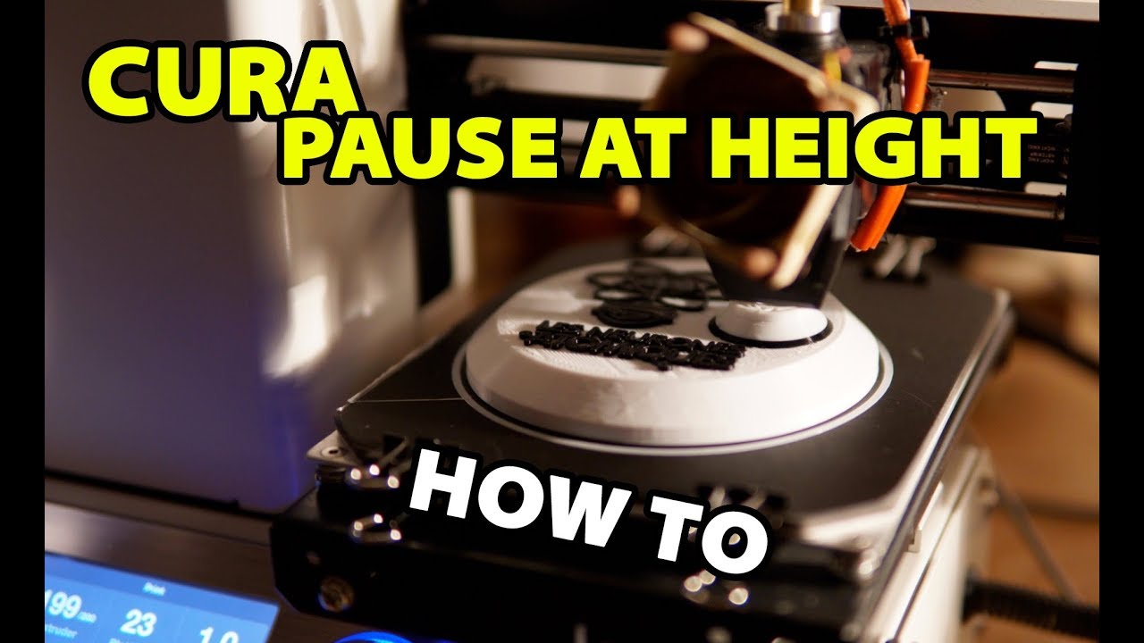 Cura - Pause at Height, Print multiple colors