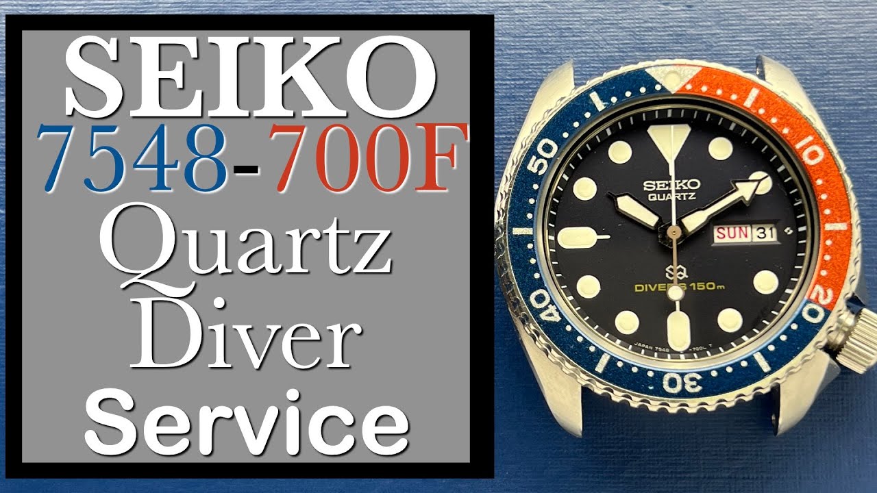 For D.M. -- Seiko 7048-700F Quartz Diver Service