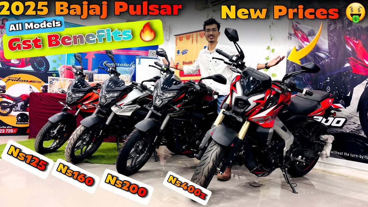 2025 Bajaj Pulsar NS125, NS160, NS200 & NS400Z Onroad Price | New GST Benefits Explained! #pulsar 