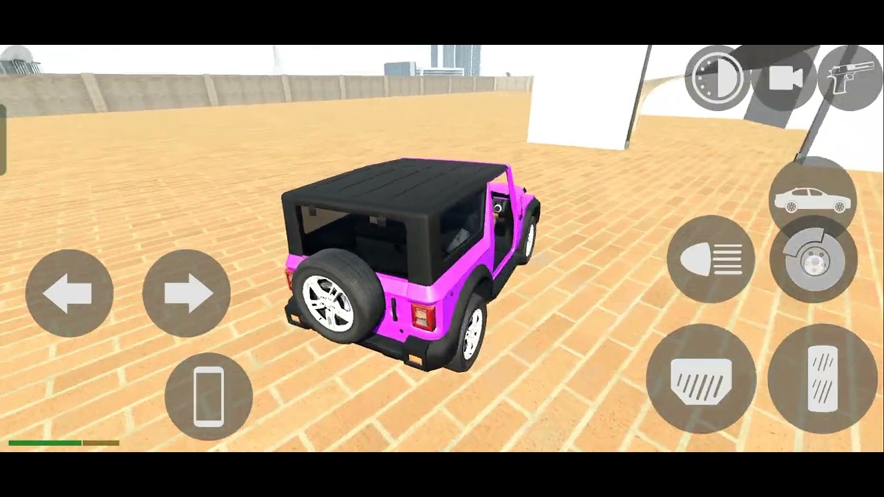 Super fastest Purple Colour Omg Thar Jn Off-roading|| Indian Bike Driving 3D || #indianbikedriving3d