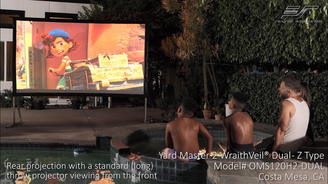 ♾️Eʟɪᴛᴇ Sᴄʀᴇᴇɴs Yard Master 2 WraithVeil ⚤ Dual in Costa Mesa, CA | Front and Rear Projector Screen™