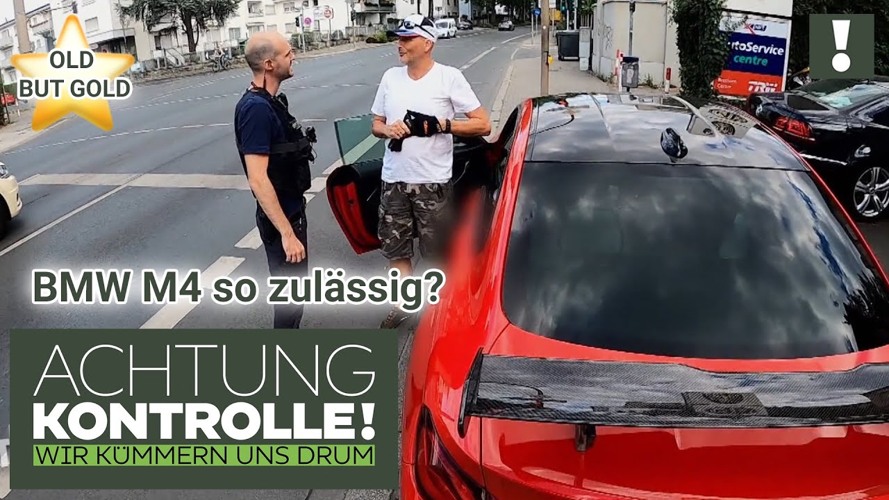 Heckspoiler ZULÄSSIG? 🧐 BMW M4 ORDENTLICH aufgetunt! |Old But Gold| Kabel Eins | Achtung Kontrolle