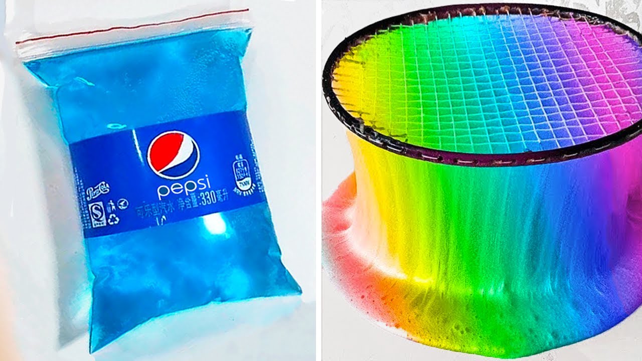 Удовлетворяющая слизь Slime ASMR | Расслабляющее видео слизи # 2034