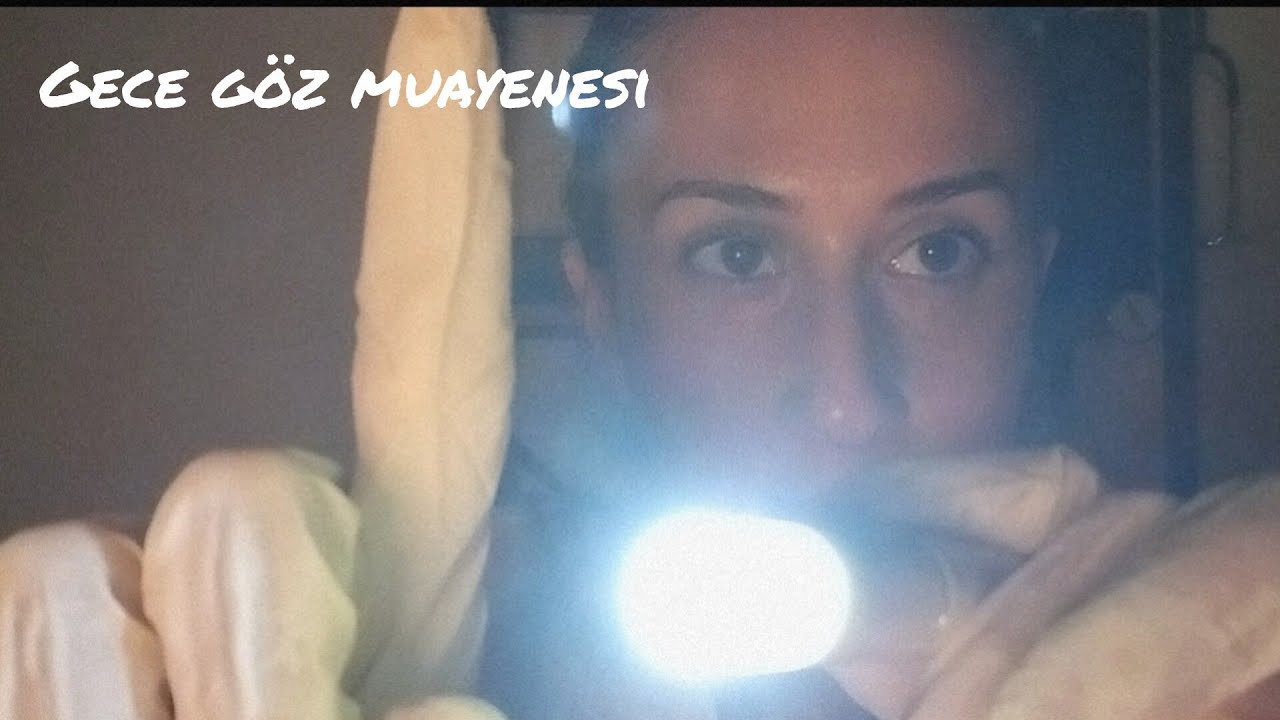 Gece Acil Göz Muayenesi 👁️ | Gözüne Darbe Alan Hasta | ASMR Roleplay Türkçe