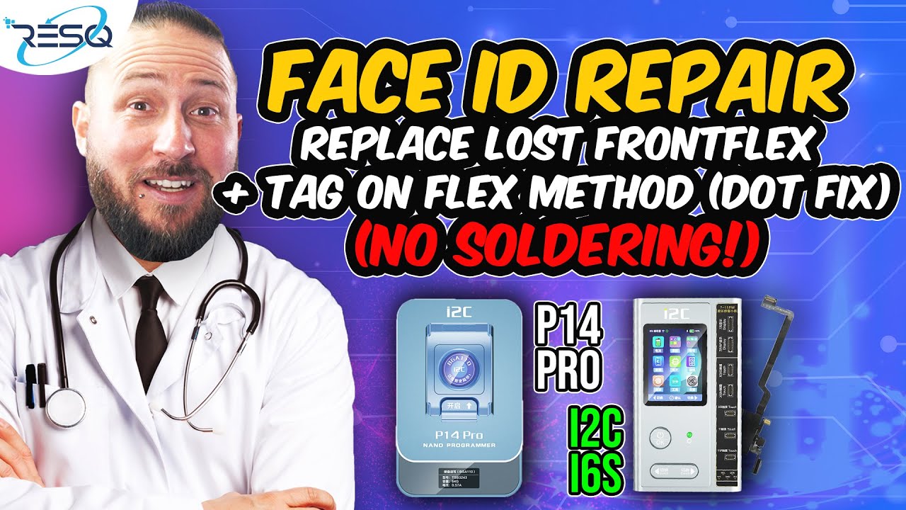 💥Ремонт Face ID: КАК ЗАМЕНИТЬ УТРАЧЕННЫЙ ПЕРЕДНИЙ ШЛЕЙФ - Программатор i2C P14 Pro и i6s и ремонт...
