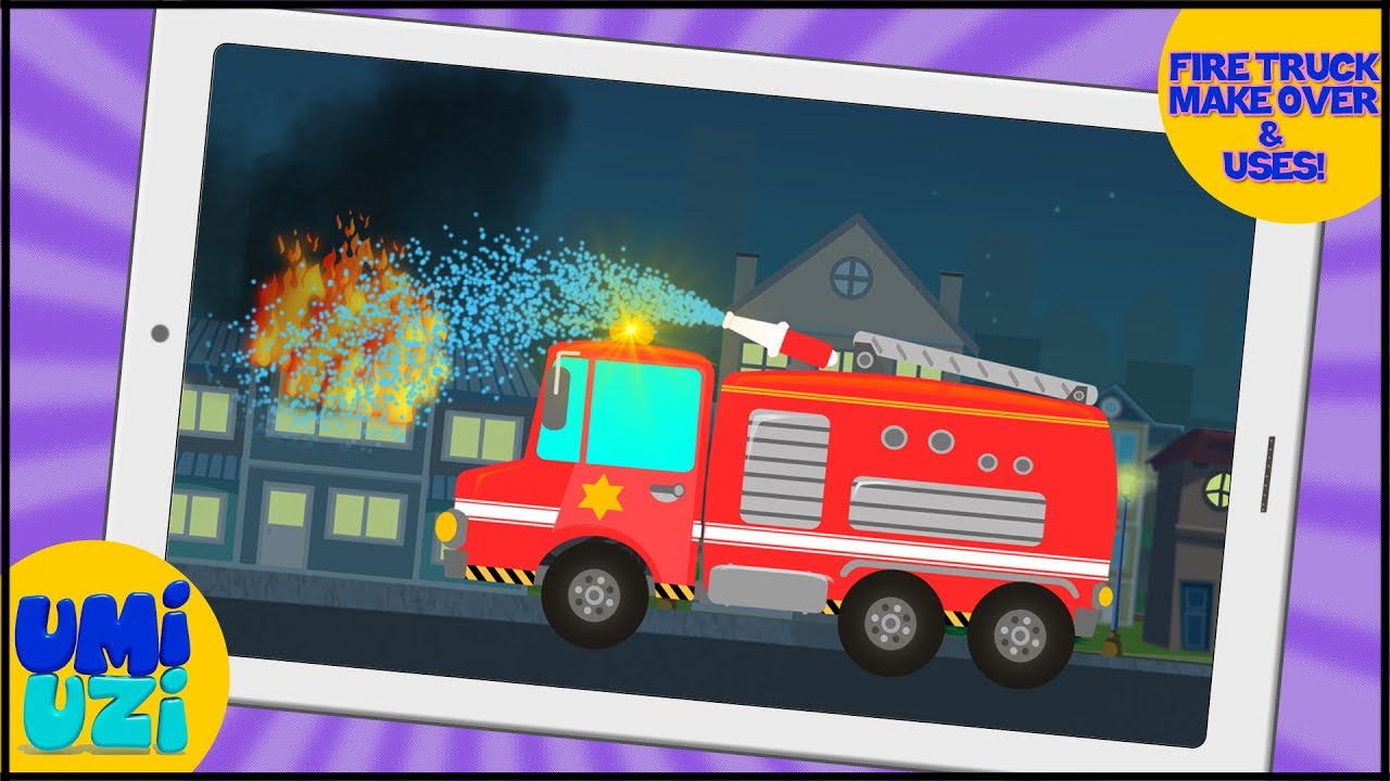 Umi Uzi | Fire Truck | Car Makeover | Toy Garage | Makeover Factory