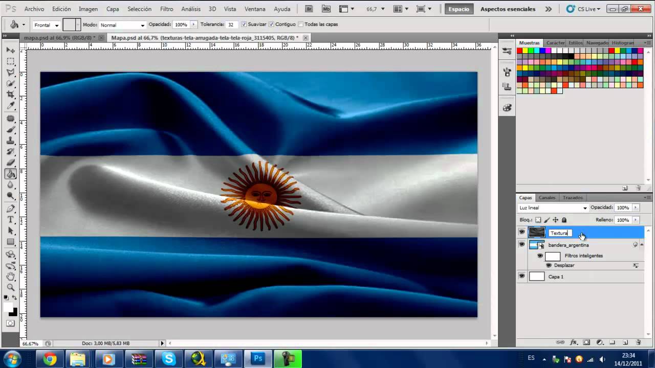 Tutorial Photoshop Creacion de Banderas Con movimiento!