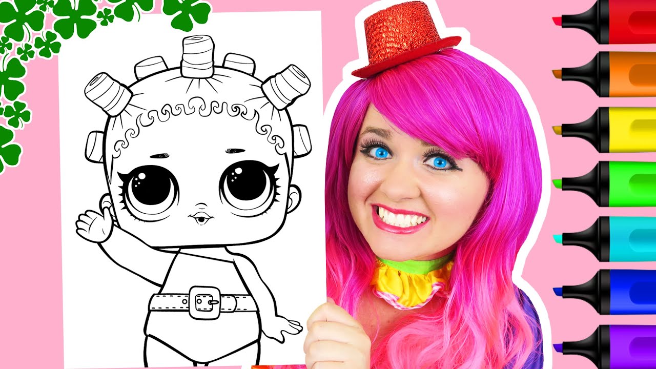 Coloring L.O.L. Surprise! St. Patrick's Day Custom Doll Makeover