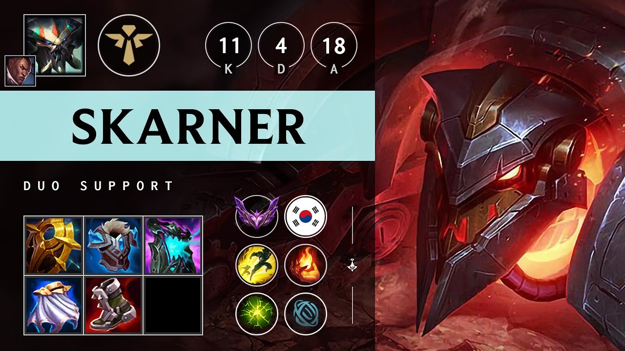 Skarner Support vs Zyra: Godlike - KR Master Patch 14.20