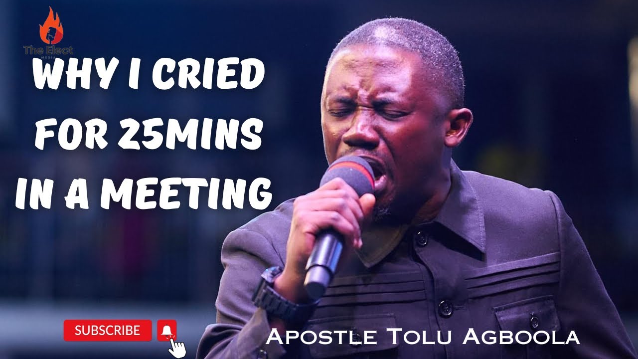 Why I Cried At A Conference I Went To Minister - Rev Tolu Agboola
