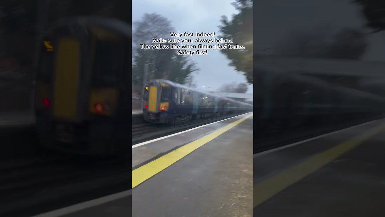 Class 375s zooming through Longfield: 
