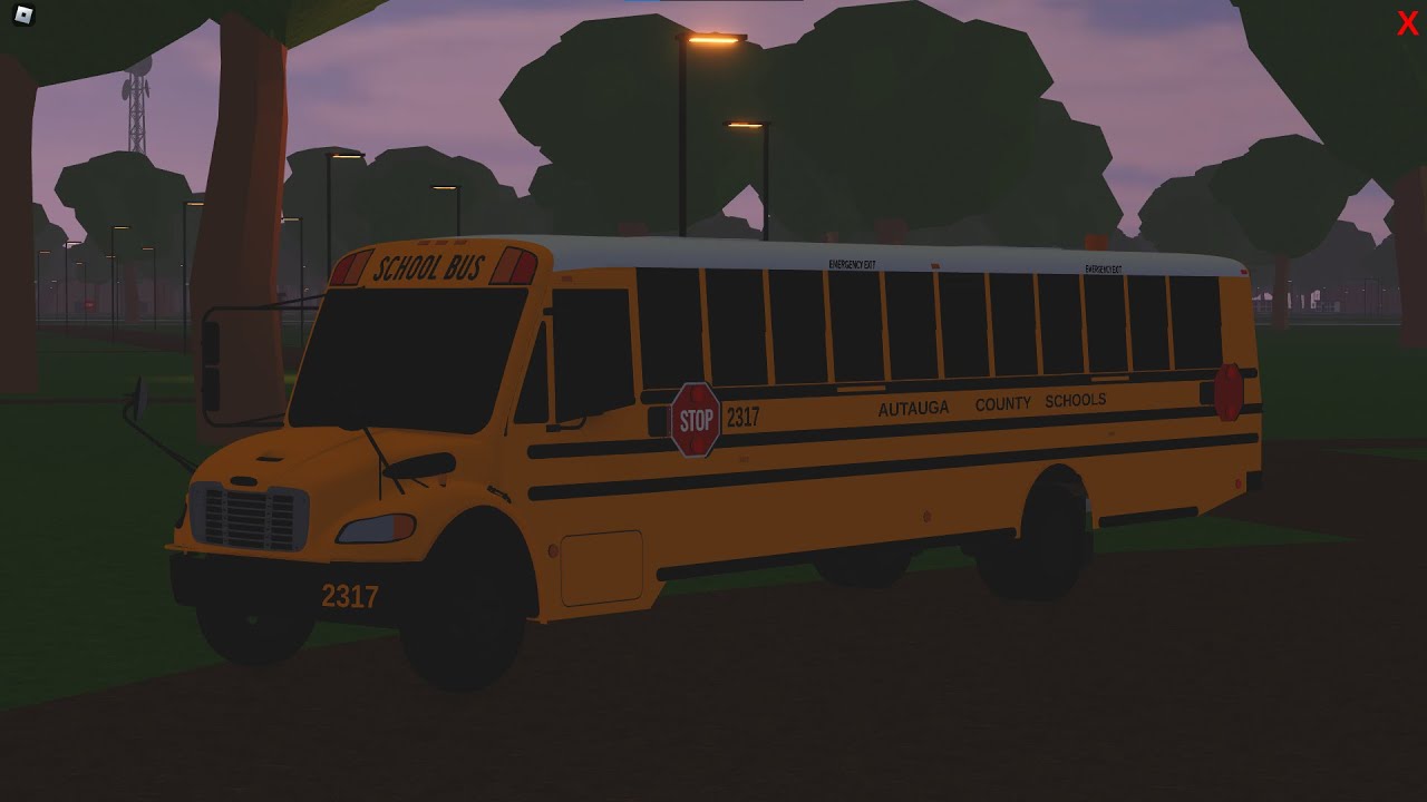 Thomas C2 AM and Evacuation Drill | School Bus Simulator [ROBLOX]