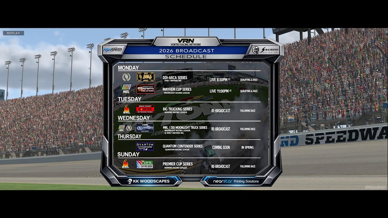MRL Monday Night Mayhem Racew 7 Chicagoland iRacing NASCAR Cup